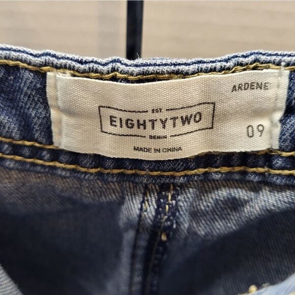 Arden B Vintage Style "Button Up" Medium Wash Denim Mid-Length Skirt Size 9 - Picture 5 of 12